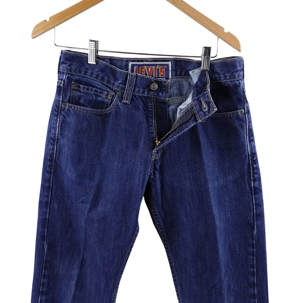 Levis 537 Slim Bootcut‎ Jeans Mens 32x32 Dark Wash Denim Y2K